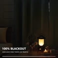 thumbnail image 2 of Lino Cortinas Blackout con Aislamiento Térmico, 100% Blackout y Ojal Superior Cortina para Recámara y Ventana de Sala, Capa Trasera de Revestimiento Gris, 2 Paneles, 132 x 241 cm, Gris, 2 of 13
