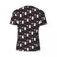 thumbnail image 6 of T Shirt For Men Wine Pattern Sportswear Red Wine Print Fashion T-Shirts Male Funny Tshirt Beach Shor, 6 of 7