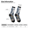 thumbnail image 5 of Yiaed Mountain White Dragon Print Great elasticity Crew Socks Sports socks for Men and Women, 5 of 5