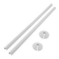 thumbnail image 2 of 2Pcs Radiator Pipe Covers + Pipe Collars 15 X500Mm/15Mm Pipe Collars White Black White, 2 of 6