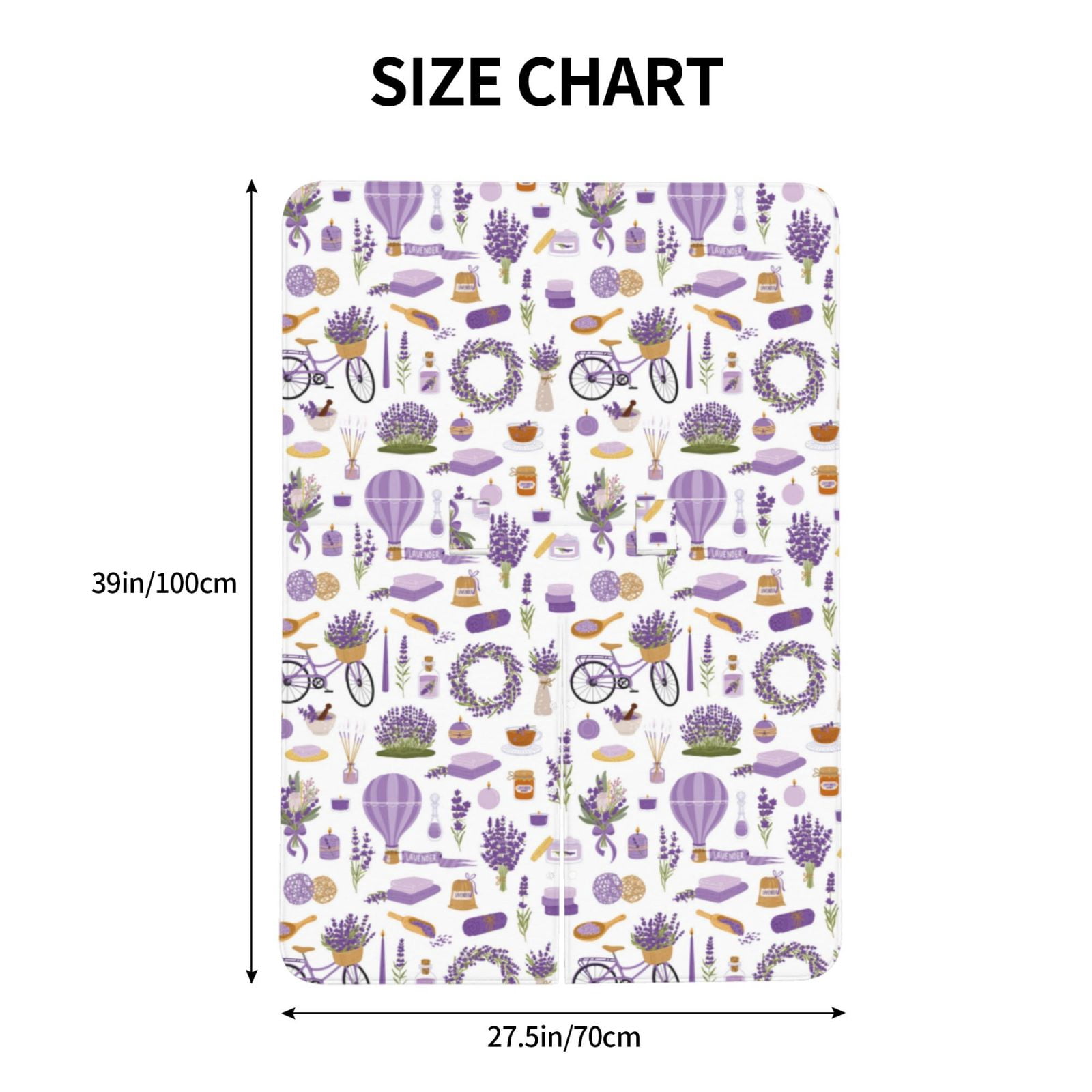 Naloa Lavender Flowers Baby Car Seat Cover, Breathable Baby Carrier Cover, Multiuse Baby Carrier Cover & Nursing Breastfeeding Cover