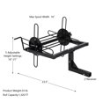 thumbnail image 2 of Dérouleur de Fil pour Tracteur VTT Camion, Récepteur d'Attelage Robuste de 2 Pouces pour Clôture avec Manivelle, Distributeur de Fil Barbelé à Hauteur Réglable pour Ferme Ranch, Noir, 2 of 7