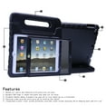 thumbnail image 3 of HDE iPad 2017 9.7-inch Bumper Case for Kids Shockproof Hard Cover Handle Stand with Built in Screen Protector for 5th Generation Apple iPad 9.7 inch (Black, March 2017 Release), 3 of 6