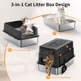 thumbnail image 2 of FFZ Stainless Steel Cat Litter Box, 2 of 10