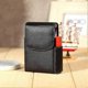 thumbnail image 3 of Cigarette case leather with lighter holder, cigarettes box cigarette box (black), 3 of 5