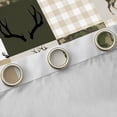 thumbnail image 4 of Homewish Patchwork Buffalo Plaid Curtains Pack of 2 (42x84 Each), Rustic Green Camouflage Curtains Blackout, Jungle Deer Animal Bedroom Curtains, Blackout Curtains Room Decor, 4 of 6