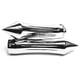 thumbnail image 1 of Puños de Motocicleta Aluminio Cono Cromado Plateado Kinlley, 1 of 8