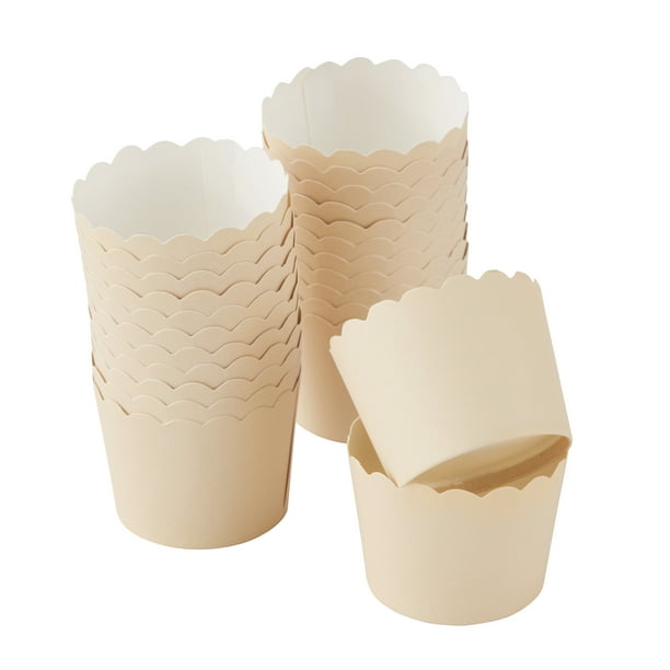 Wilton Scalloped Kraft Cupcake Liners, 24Count