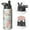 Black-11, variant on 18 Oz Pioneer Insulated Water Bottle Colorful Floral Stainless Steel Double Walled Vacuum Sports Water Bottle Reusable Leak Proof BPA-Free Flask for Gym Camping Hiking Black