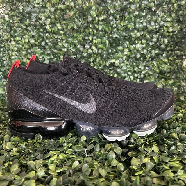 Ni - ke Ni - ke Air Vapormax Flyknit 3 Snakeskin Black Crimson Sneakers AJ6900-023 Size 11