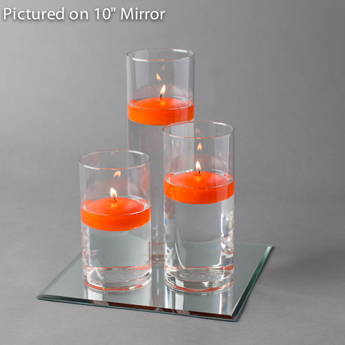 Cylinder Floating Candle Vase Set of 54 pcs  10" 14" 12" 
