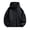 Black, variant on LYSMORA 2026 Men's Adjustable Drawstring Hooded Windbreaker Jacket, Hidden Zip Snap Closure Elastic Cuff Loose Fit Lightweight Outdoor Casual Outerwear