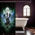 thumbnail image 3 of Manfei Fantasy Dragon Animals Shower Curtain 72Wx78L,Gothic Rose Cloud Stars Bath Curtain,Green Blue, 3 of 5