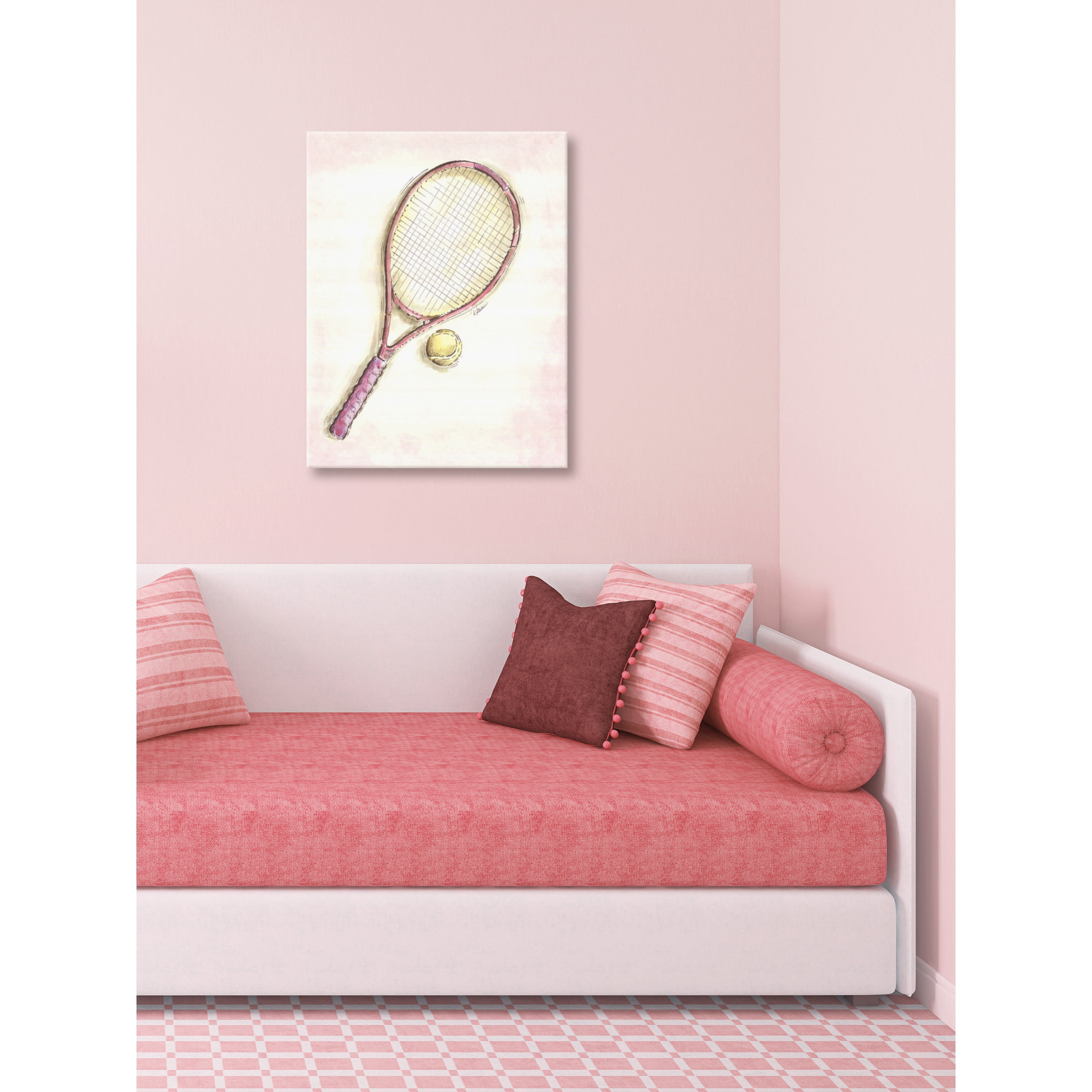 Marmont Hill "Racket" by Reesa Qualia Painting Print on Wrapped Canvas