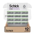 thumbnail image 1 of Schick Hydro Skin Comfort Sensitive 3 Blade Razor Refills, 12 Count, 1 of 5