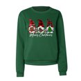 thumbnail image 4 of Odeerbi Christmas Sweatshirts for Women Crewneck Cropped Sweatshirts Fashion 2025 Casual Long Sleeve Printed Tops, 4 of 8