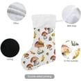 thumbnail image 4 of SKYSONIC Mushroom Christmas Stocking Personalized Large Candy Stocking Hanging Gift Xmas Stockings Decoration for Family Holiday Party Ornaments Decor Fireplace, 4 of 7