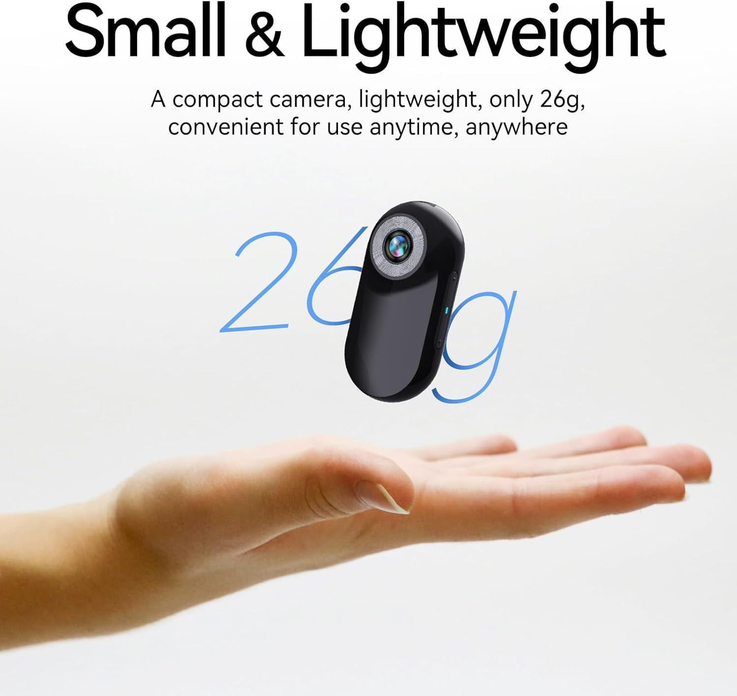 Mini Police Cam 32GB, Portable Action Camera Body Cam Wearable Video Recorder with IPX67 Waterproof Underwater Camcorder, Helmet Mount, Magnetic Sport DV for Bike Cycling, Pet, Vlogging