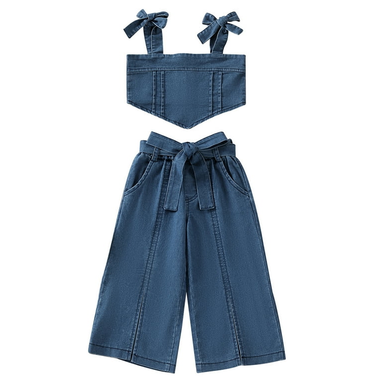 Little girl hotsell denim outfits