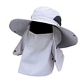 thumbnail image 3 of Sombrero de pesca Cola con correa protectora a prueba de viento Gris claro, 3 of 8