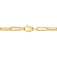 thumbnail image 2 of Floreo 10k Yellow Gold 4mm Lite Paperclip Link Chain Necklace, 2 of 2