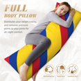 thumbnail image 4 of Body Pillow Case Cover With Zipper Colombia Flag Decorative Accent Long Pillowcase 21" X 60", 4 of 6