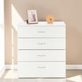 thumbnail image 2 of GZXS White Dresser with 4 Storage Drawer, Chest of Drawers for Bedroom, Living Room, Hallway, Entryway, Easy Assembly, 2 of 7