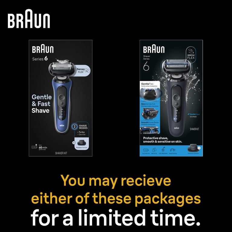 Braun Electric Razor for Men Series 6, S6 6120s, Wet & Dry
