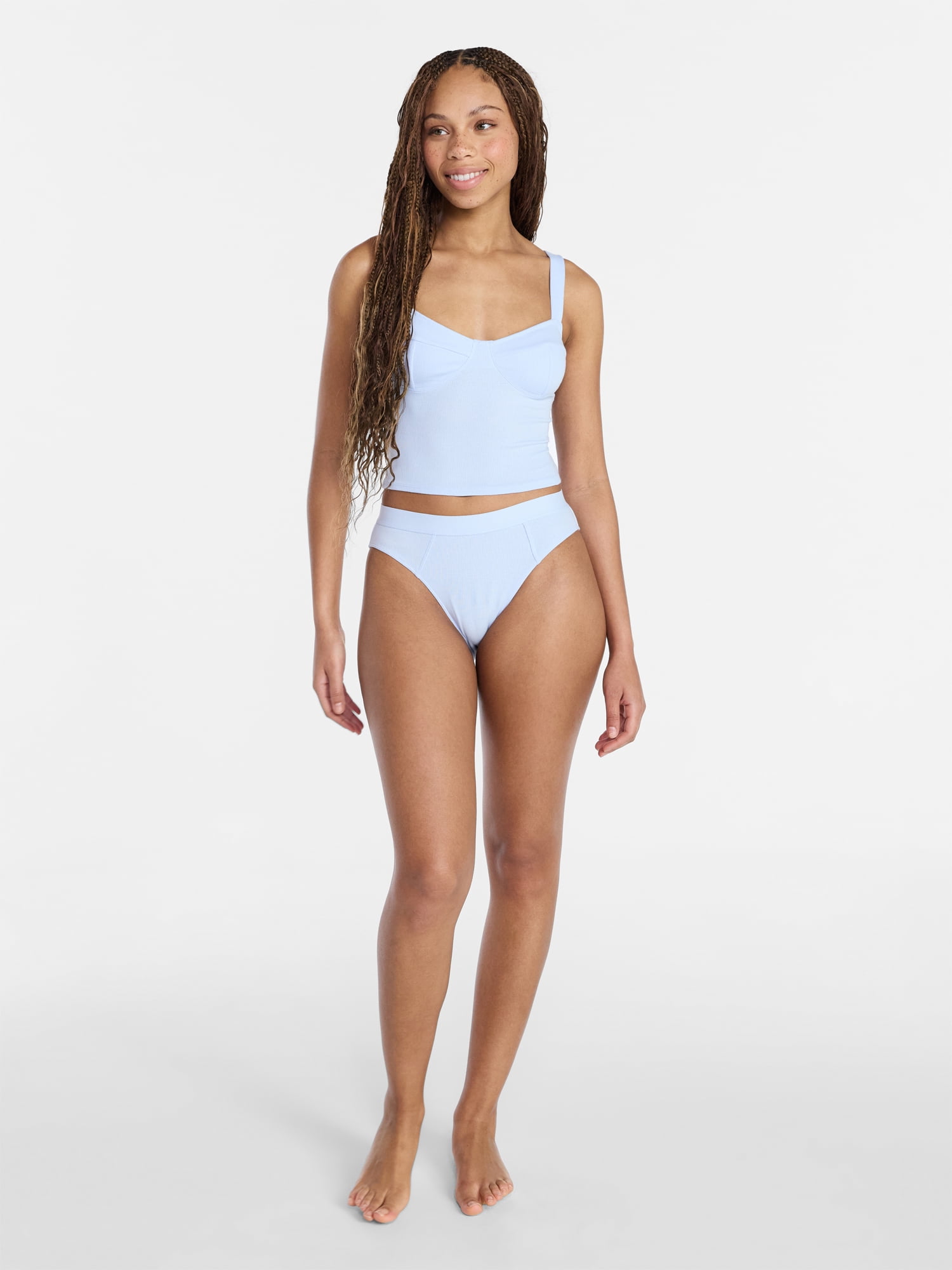 No Boundaries Cotton Rib Corset, Women's XS-XXXL