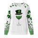 thumbnail image 5 of TaTaai Womens Raglan Sleeve Pullover Sweatshirt Long Sleeve Crewneck St Patricks Day Print Casual Loose Fit Holiday Top Gift, 5 of 5