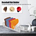 thumbnail image 3 of Acrylic Cap Rack Holder Display Stand for 14 Hats, Modern Design, Easy to Install, for Bedroom, Wardrobe, Dressing Table, 3 of 7
