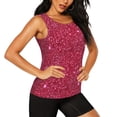 thumbnail image 2 of Lsque Red Glitter Printed Workout Tank Tops for Women, Athletic Sports Tank Tops, Compression Sleeveless Dry Fit Shirts,Sleeveless Yoga Shirt-Medium, 2 of 9