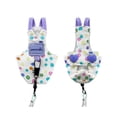 thumbnail image 2 of Adjustable Parrot Harness and Leash, Pet Bird Harness with Leash, Adjustable Fit Breathable Fabric Escape-Proof,For Small to Medium Parrots, Outdoor Training & Walks (3.35×1.97 Inch, Purple), 2 of 5