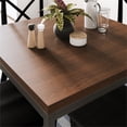 thumbnail image 2 of Fusionner la Table Carrée en Bois Brun, 2 of 8
