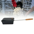thumbnail image 3 of Stovetop Popcorn Maker, Manual Convenient Iron Popcorn Grill Tray Heat Evenly  for Home, 3 of 7