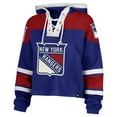 thumbnail image 2 of Women's '47 Blue New York Rangers Cropped Superior Lacer Pullover Hoodie, 2 of 3
