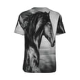 thumbnail image 3 of Rocae Running Horse for Breathable Men's Baseball T-Shirt Fashionable Casual Baseball Jersey, Moisture-wicking Sportswear 3X-Large, 3 of 9