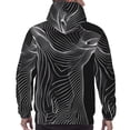 thumbnail image 7 of Sikiie Geometric Lines Dog Art Men's Hoodie, Essentials Hoodie, Sweatshirt, Pullover Hooded Sweatshirt for Men-X-Large, 7 of 7