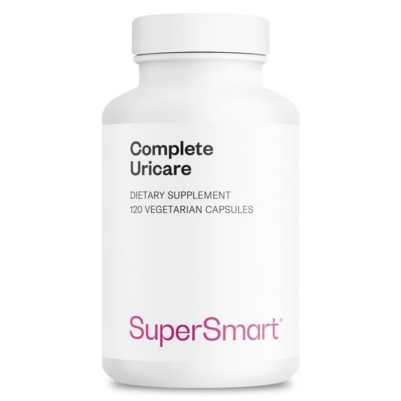SuperSmart Complete Uricare (Patented & High Strength) - D-mannose, Go Less Pumpkin Seed, Varuna Bark - for Women & Men | Non-GMO & Gluten Free - 120 Vegetarian Capsules