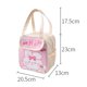 thumbnail image 3 of Bolso Kawaii Lindo Bolso Aislada Lunch Box Portable Mujeres Kid Cooler Lunch Bag (Blanco), 3 of 5