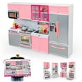 thumbnail image 1 of Juguetes Para Niño Juego de cocina para niñas, accesorios de casita 4 en 1, minicocina con luces y sonidos, regalos para niños Juguetes Para Bebe 1 Año, 1 of 7