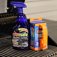 thumbnail image 4 of Citrusafe BBQ Grill Scrubber with Handle and 3 Heavy Duty Blue Nylon Pads, 4 of 9