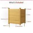 thumbnail image 6 of Enclo Privacy Screens EC18029 4 ft H x 4 ft W Premium Wood Privacy Screen Kit Outdoor Fence Screen Prefect to Conceal Trash Bins (2 Panels), 6 of 10