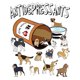 thumbnail image 2 of Camiseta gráfica divertida de perros antidepresivos para hombre, manga corta, negra, cuello redondo, informal, de algodón transpirable, ligeramente elástica, top de moda de verano, corte estándar, cam, 2 of 7