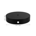 thumbnail image 2 of LITINKIMI 2Pcs Black Base Plate for Lamp with Minimalist Style - Stable Support for Homeowners, 2 of 8