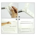 thumbnail image 2 of HEMOTON Two layers Plastic Cutlery Sink Drain Rack Telescopic Stainless Steel Dish Drain Tray Holder White Retractable Rack Shelf for Kitchen, 2 of 8