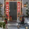 thumbnail image 4 of ToyKingdee Christmas Decorations Outdoor Merry Christmas Banner with String Lights Xmas Porch Door Welcome Sign Hanging Christmas Decor for Home Holiday Outdoor, 4 of 6