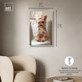 thumbnail image 5 of Cute Yorkie on the Toilet Framed High-Gloss Acrylic Glass Wall Art Glam Bathroom Art by Art Remedy, White Frame, 20 x 30, 5 of 7