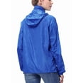 thumbnail image 2 of SAYFUT Women's/Men's Outdoor Lightweight Windbreaker Jacket Waterproof Rain Jacket Drawstring Hooded Zip-Up Sport Windbreaker Blue/Red/Black/Green, 2 of 8