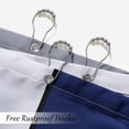 thumbnail image 5 of Blue Shower Curtain Set with Hooks Blue and White Morden Shower Curtains for Bathroom Fabric Grey Shower Curtain Abstract Geometric Bath Curtains Decorative Gray Shower Curtain Water Repellent 72x72, 5 of 6